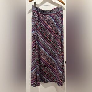 Westport Red and Blue Patterned Skirt